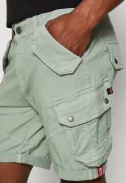 Alpha Industries COMBAT - Shorts - Dusty Green -Alpha Industries 022830becc9a4a72ae795b785b479f24