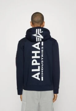 Alpha Industries BACK HOODY - Kapuzenpullover - Ultra Navy -Alpha Industries 023040cdd0fa4509b1e9d6257c5e2e4f