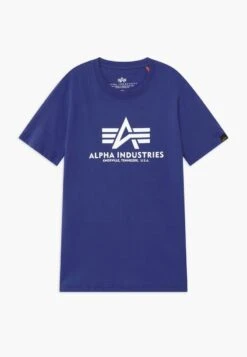 Alpha Industries BASIC KIDS TEENS UNISEX - T-Shirt Print - Nautical Blue