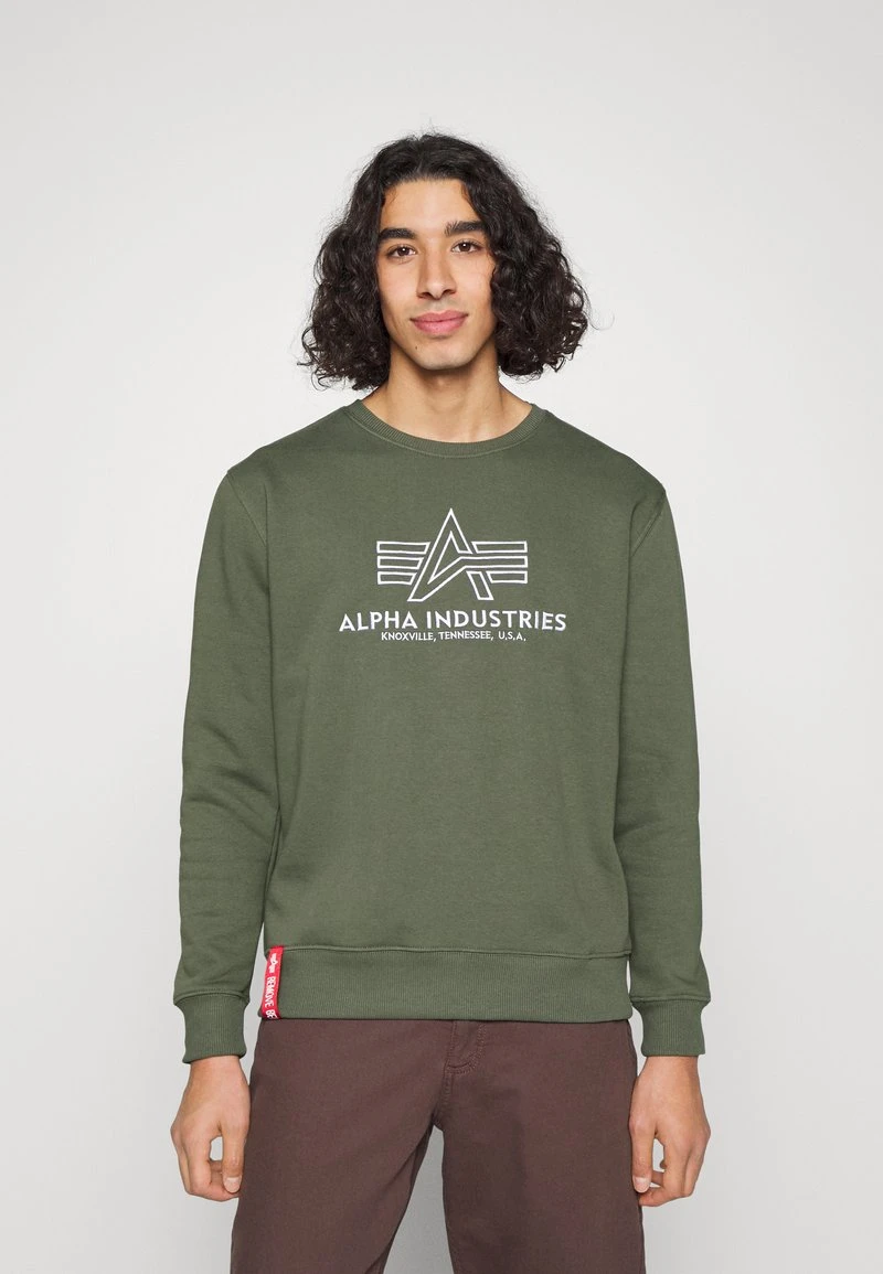 Alpha Industries BASIC EMBROIDERY - Sweatshirt - Dark Olive 6 Alpha Industries BASIC EMBROIDERY - Sweatshirt - Dark Olive – Bild 6