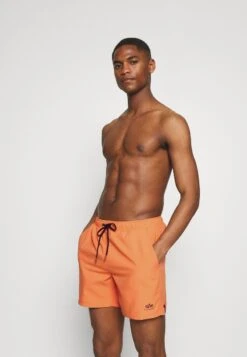 Alpha Industries BASIC SWIM - Badeshorts - Alpha Orange
