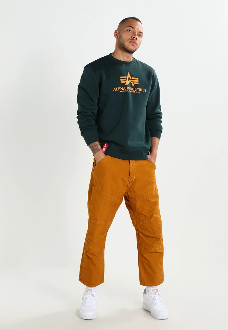 Alpha Industries BASIC - Sweatshirt - Dark Petrol 2 Alpha Industries BASIC - Sweatshirt - Dark Petrol – Bild 2