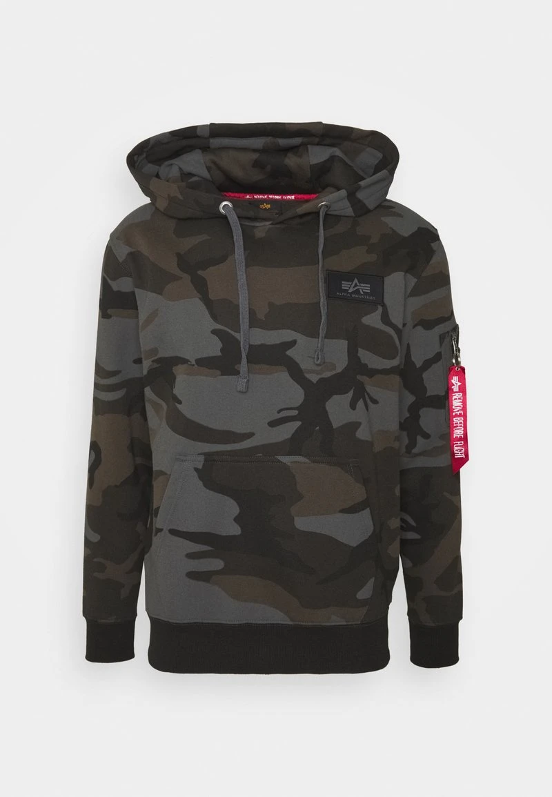 Alpha Industries BACK PRINT CAMO - Kapuzenpullover - Black 4 Alpha Industries BACK PRINT CAMO - Kapuzenpullover - Black – Bild 4