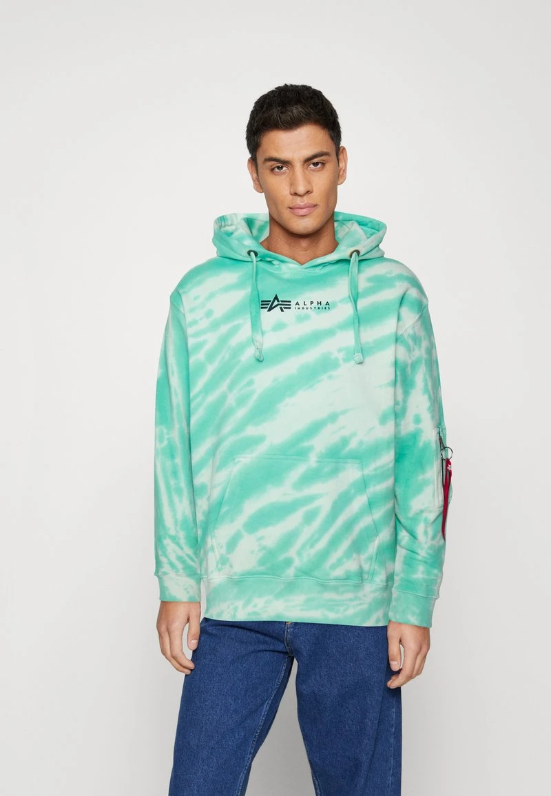 Alpha Industries TIE DYE HOODY - Kapuzenpullover - Atomic Green 1 Alpha Industries TIE DYE HOODY - Kapuzenpullover - Atomic Green