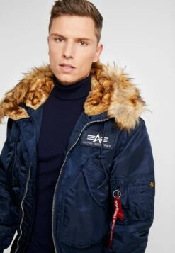 Alpha Industries HOODED CUSTOM - Winterjacke - Rep Blue -Alpha Industries 1b5fe7065b3e4f4b87a76d3006fc80aa