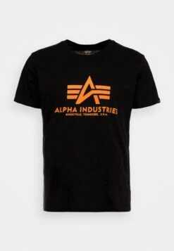 Alpha Industries T-Shirt Print - Black /neon Orange -Alpha Industries 2003ba0d3a8947f78c454a0c6e1273dd