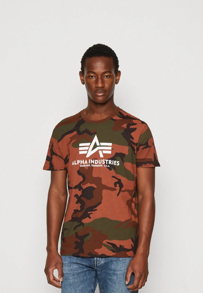 Alpha Industries CAMO - T-Shirt Print - Burned 1 Alpha Industries CAMO - T-Shirt Print - Burned