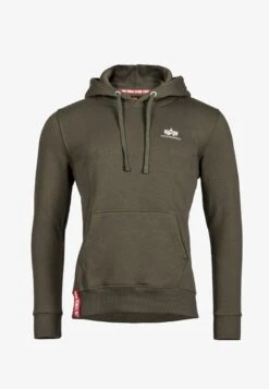 Alpha Industries BASIC HOODY SMALL LOGO - Kapuzenpullover - Charcoal Heather -Alpha Industries 24c718d787ec4dff91e0bf4051f0d675 1