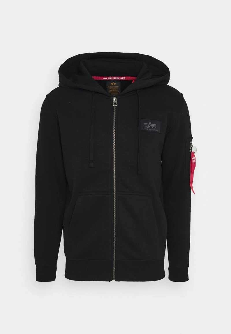 Alpha Industries BACK PRINT ZIP HOODY - Sweatjacke - Black 5 Alpha Industries BACK PRINT ZIP HOODY - Sweatjacke - Black – Bild 5