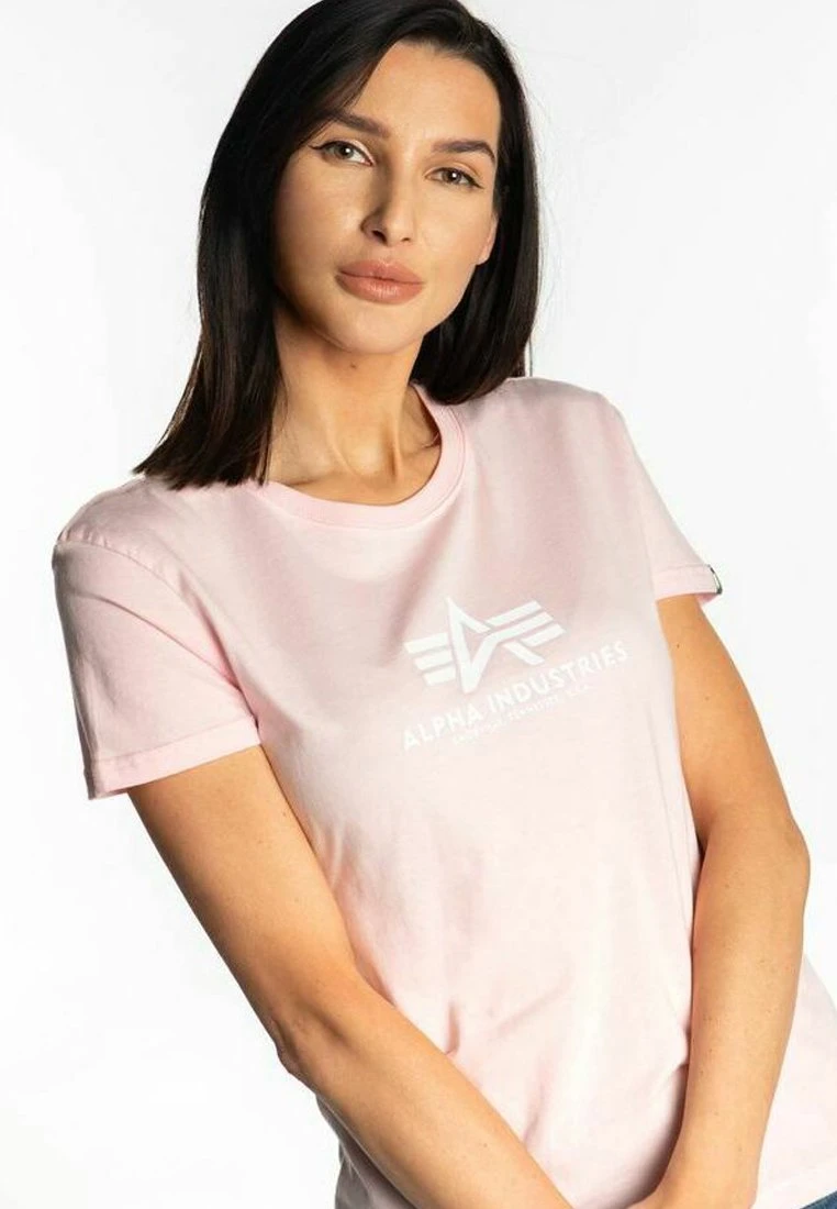 Alpha Industries NEW BASIC - T-Shirt Print - Pink 1 Alpha Industries NEW BASIC - T-Shirt Print - Pink