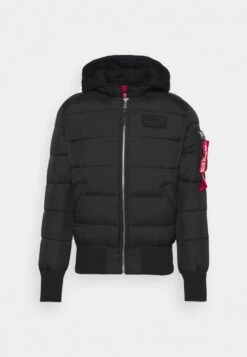 Alpha Industries BACK PRINT PUFFER - Winterjacke - Black -Alpha Industries 270e2aa862dd4fbcac40f3f00f6bc8c5