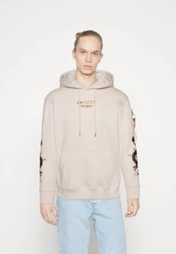 Alpha Industries DRAGON HOODY - Sweatshirt - Jet Stream White