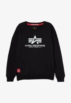 Alpha Industries BASIC KIDS/TEENS - Sweatshirt - Black -Alpha Industries 27f67e2bfa6d47eb88329da9019ad2b5