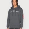 Alpha Industries Kapuzenpullover - Grey Black