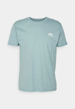 Alpha Industries BASIC SMALL LOGO - T-Shirt Basic - Grey Blue -Alpha Industries 2adc721cf34046b0b35dfa1e8bcbc96f