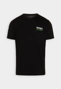 Alpha Industries SKYLAB NASA - T-Shirt Print - Black/green -Alpha Industries 2c51f98128394c989c9baf1dae0d0018