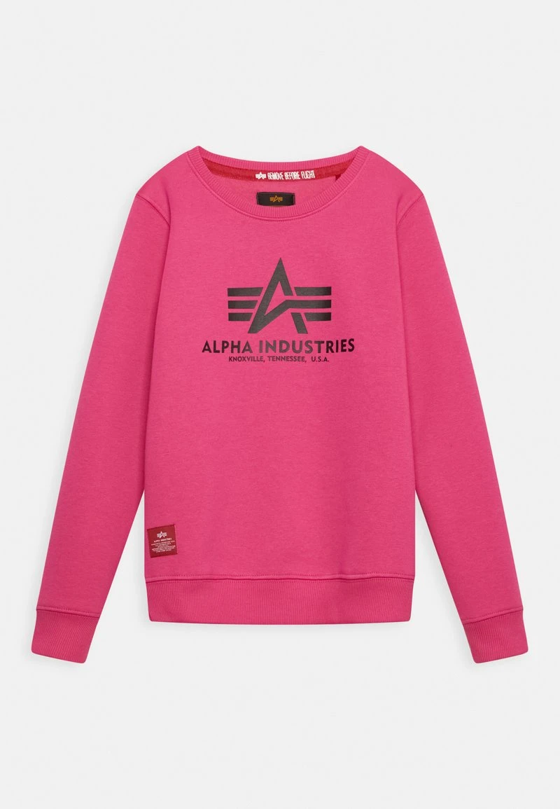 Alpha Industries BASIC KIDS/TEENS - Sweatshirt - Magenta 1 Alpha Industries BASIC KIDS/TEENS - Sweatshirt - Magenta