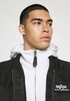 Alpha Industries MA1DTECSE - Übergangsjacke - Black/white -Alpha Industries 2fabf482801c46e9b275d2e5d3004af4