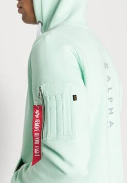 Alpha Industries HOODY UNISEX - Sweatshirt - Mint -Alpha Industries 32ecb1ff16e54abbbcd460c63f57c8f1