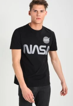 Alpha Industries NASA REFLECTIVE TEE - T-Shirt Print - Black -Alpha Industries 32efe81f63aa4cfa8a5aa4c7cbe5597e 1