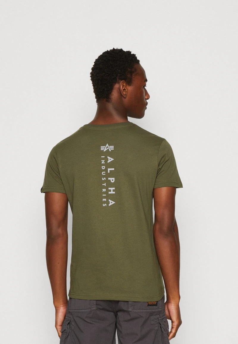 Alpha Industries EMB UNISEX - T-Shirt Print - Dark Green 1 Alpha Industries EMB UNISEX - T-Shirt Print - Dark Green