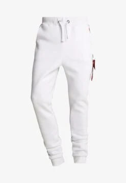 Alpha Industries JOGGER TAPE - Jogginghose - White -Alpha Industries 3de65362b13b4b17adf6ca8e96cf31f7