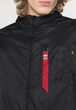 Alpha Industries SUPERLIGHT UTILITY JACKET - Regenjacke / Wasserabweisende Jacke - Black -Alpha Industries 3ecd85248c2c468a9cb097dbc533552c