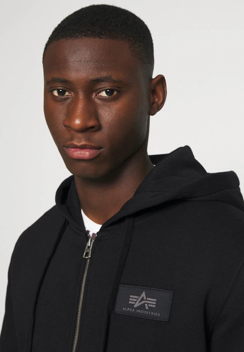 Alpha Industries BACK PRINT ZIP HOODY - Sweatjacke - Black 4 Alpha Industries BACK PRINT ZIP HOODY - Sweatjacke - Black – Bild 4