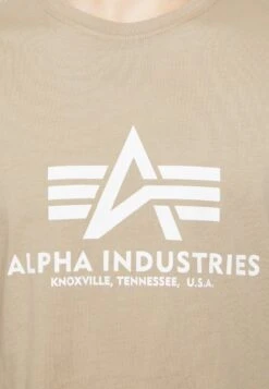 Alpha Industries T-Shirt Print - Vintage Sand -Alpha Industries 434122dc41eb4c8784773796ad6d34e6