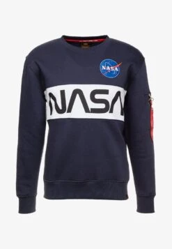 Alpha Industries NASA INLAY - Sweatshirt - Blue -Alpha Industries 478cd1d211564803a9901f06f9d9fd28