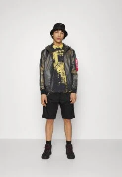 Alpha Industries HOODED RAINJACKET - Regenjacke / Wasserabweisende Jacke - Black -Alpha Industries 48685184f9b84488bbc80905f25567a5