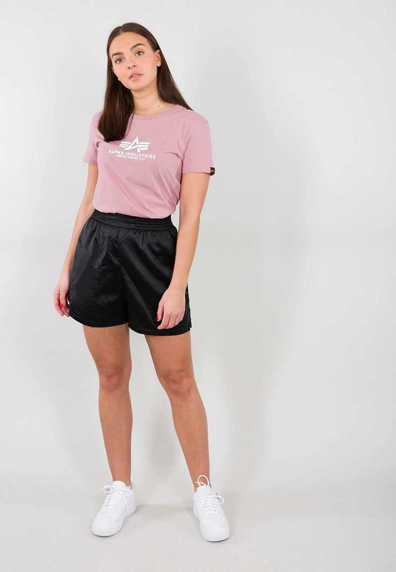 Alpha Industries NEW BASIC - T-Shirt Print - Silver Pink 1 Alpha Industries NEW BASIC - T-Shirt Print - Silver Pink