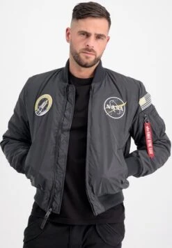 Alpha Industries NASA - Bomberjacke - Black -Alpha Industries 5aba5c9080f1408ab8a424d348d92396