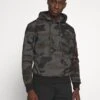 Alpha Industries BACK PRINT CAMO - Kapuzenpullover - Black