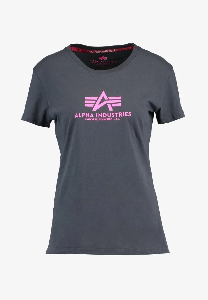 Alpha Industries NEW BASIC - T-Shirt Print - Silver Pink 6 Alpha Industries NEW BASIC - T-Shirt Print - Silver Pink – Bild 6