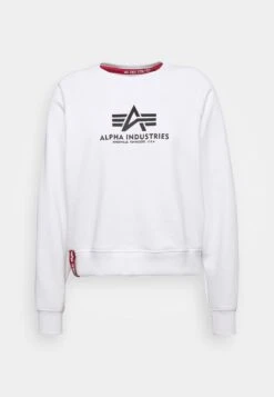 Alpha Industries BASIC BOXY - Sweatshirt - White -Alpha Industries 5e8116ee827649788a610514218f1097