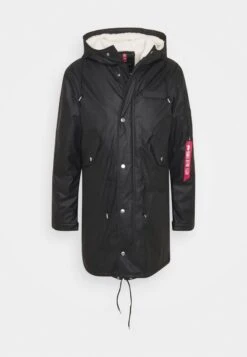 Alpha Industries RAINCOAT - Parka - Black -Alpha Industries 64396f03ce3a4775b632ce8c23d4fe45 1