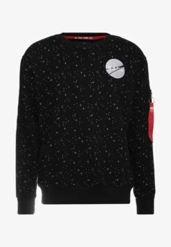 Alpha Industries NASA TAPE - Sweatshirt - Black -Alpha Industries 6811a9b7257f4f9cabd1239780637051