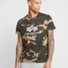 Alpha Industries CAMO - T-Shirt Print - Woodland Camo