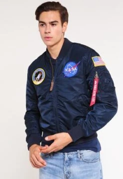 Alpha Industries NASA - Bomberjacke - Black -Alpha Industries 6c99eac7583942289ef86bc2a80deb0f