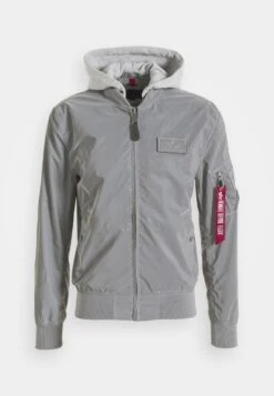 Alpha Industries HOOD REFLECTIVE - Bomberjacke - Silver -Alpha Industries 6f7329763840443da69f88def299990e
