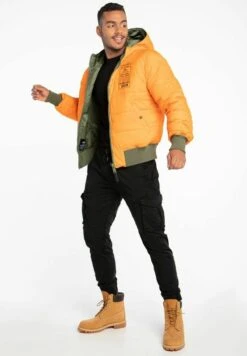 Alpha Industries DWUSTRONNA HOODED PUFFER FD REV. - Winterjacke - Green -Alpha Industries 75d7828470e6461c986a73deab782eef