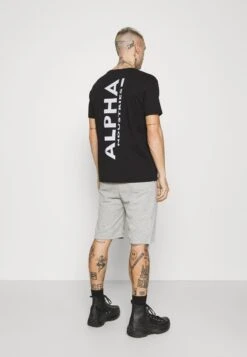 Alpha Industries BASIC SMALL LOGO - Shorts - Grey Heather -Alpha Industries 763d7de2959541519f568cfdad695037