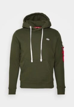 Alpha Industries HOODY UNISEX - Sweatshirt - Dark Green