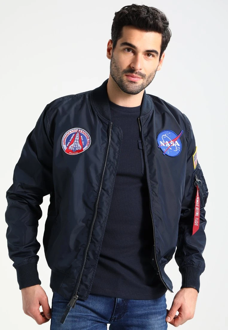 Alpha Industries NASA REVERSIBLE II - Bomberjacke - Blue 1 Alpha Industries NASA REVERSIBLE II - Bomberjacke - Blue