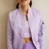 Alpha Industries Bomberjacke - Pale Violet