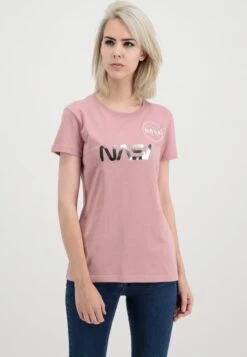 Alpha Industries NASA - T-Shirt Print - Silver Pink/chrome