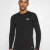 Alpha Industries BACK PRINT HEAVY LS - Langarmshirt - Black