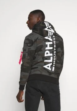 Alpha Industries BACK PRINT CAMO - Kapuzenpullover - Black 8 Alpha Industries BACK PRINT CAMO - Kapuzenpullover - Black -Alpha Industries 81614861494a4da58012c842aabffe47