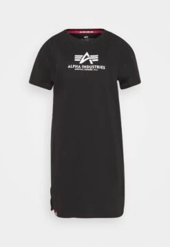 Alpha Industries BASIC LONG - Jerseykleid - Black -Alpha Industries 82d254993dd6448aa85952f07a57e6ee